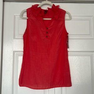 Merona Floral Neck Sleeveless Blouse Size XS